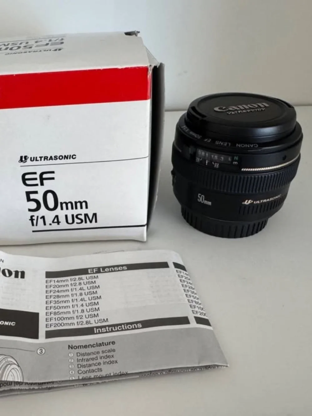 Canon EF 50mm F/1.4 USM Sharp Prime Lens for Canon SLR Cameras